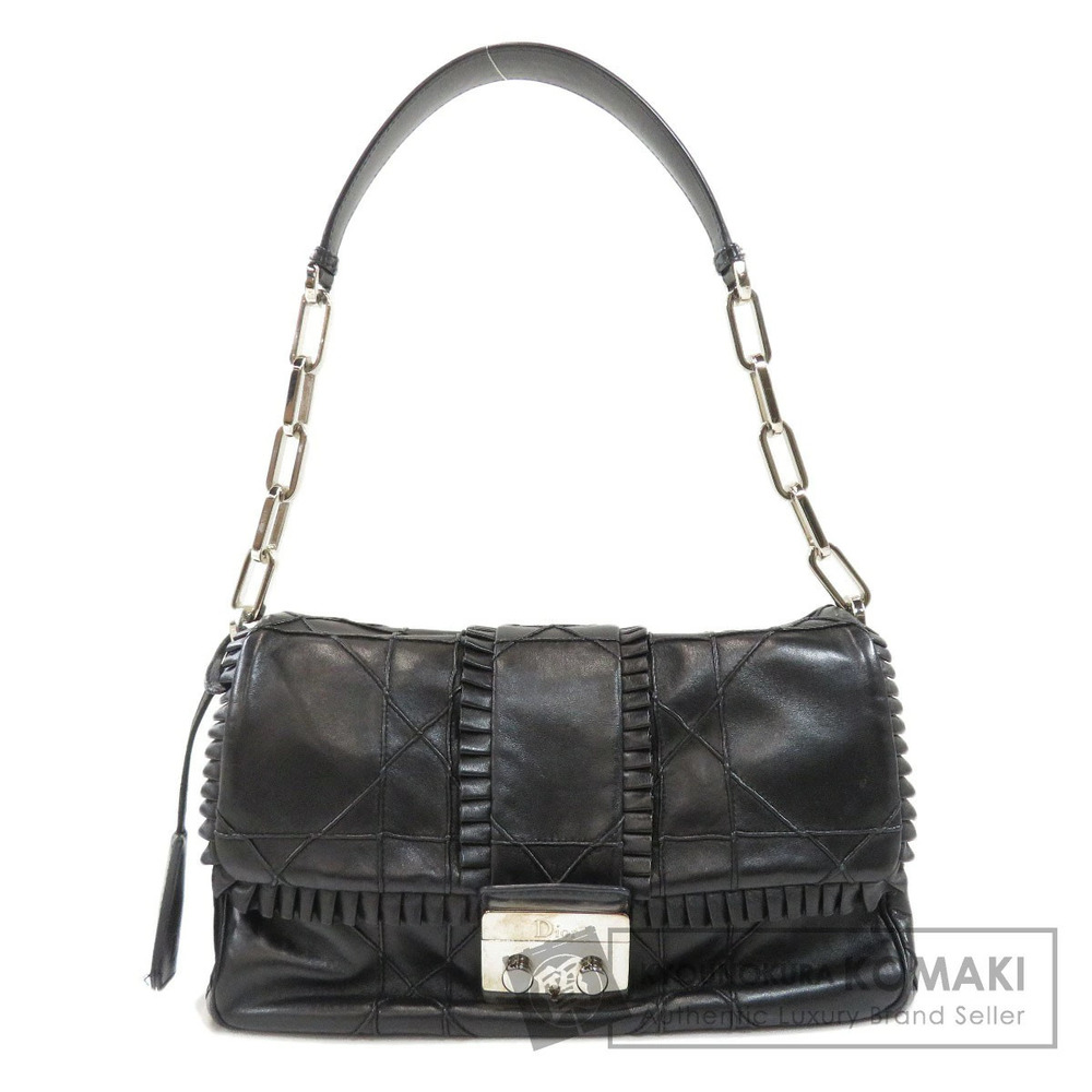 Christian Dior Lock Handbag Lambskin